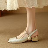 Galene Leather Heels