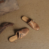Emrie Genuine Leather Mules