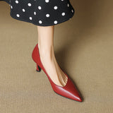 Noira Genuine Leather Heels