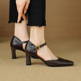 Amaris Genuine Leather Heels