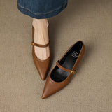 Delia Genuine Leather Heels