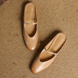 Merisa Genuine Leather Mules