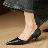 Carlen Genuine Leather Heels