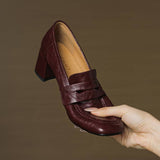 Sora Genuine Leather Heels