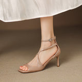 Christine Genuine Leather Heels