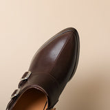 Nyrix Genuine Leather Heels