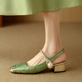 Galene Leather Heels