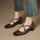 Ciora Genuine Leather Heels