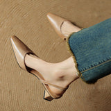 Elle Genuine Leather Heels