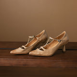 Marve Genuine Leather Pumps