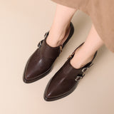 Nyrix Genuine Leather Heels