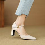 Amaris Genuine Leather Heels
