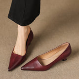 Revia Genuine Leather Heels