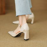 Amaris Genuine Leather Heels