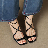 Christine Genuine Leather Heels