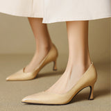 Noira Genuine Leather Heels