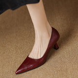 Elore Genuine Leather Heels