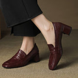 Sora Genuine Leather Heels