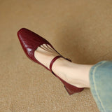 Remina Genuine Leather Heels