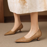 Revia Genuine Leather Heels