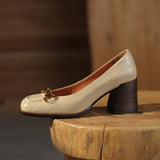 Velyn Genuine Leather Heels