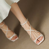 Christine Genuine Leather Heels