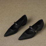 Delia Genuine Leather Heels