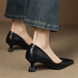 Elyia Genuine Leather Heels