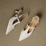 Noir Genuine Leather Heels