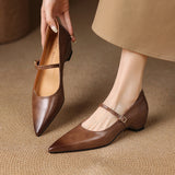 Felcia Genuine Leather Heels