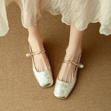 Galene Leather Heels