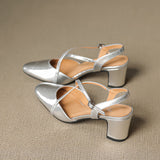 Blenza Genuine Leather Slingbacks