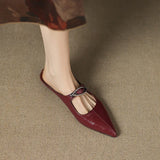 Alour Genuine Leather Mules
