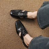Ivora Genuine Leather Mules