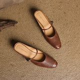Berla Genuine Leather Mules