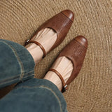 Edda Genuine Leather Mules