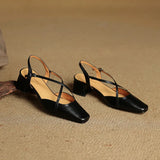 Elavie Genuine Leather Heels