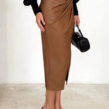 Maeve Leather Skirt