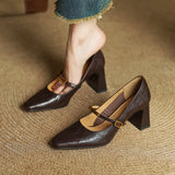 Auria Genuine Leather Heels