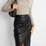 Maeve Leather Skirt