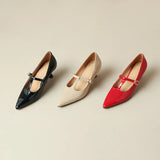 Ileen Genuine Leather Heels
