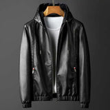Rave Hooded Leather Jacket