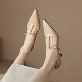 Ileen Genuine Leather Heels