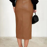 Maeve Leather Skirt