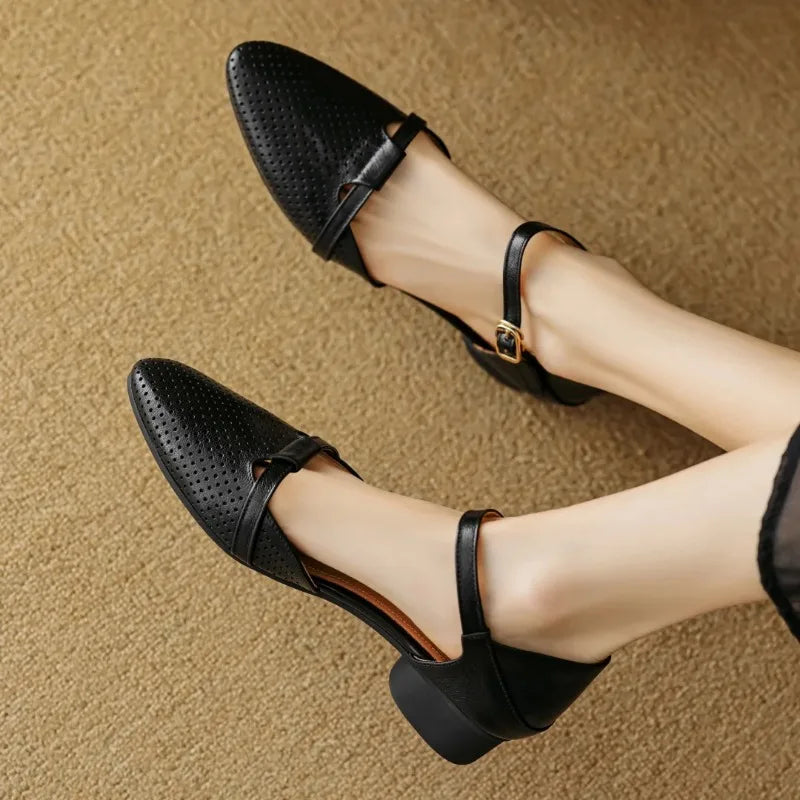 Celal Genuine Leather Heels