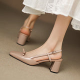 Melani Genuine Leather Heels