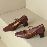 Remina Genuine Leather Heels