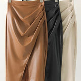 Maeve Leather Skirt