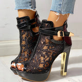 Mira Lace Heels