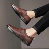 Bronze Genuine Leather Oxford